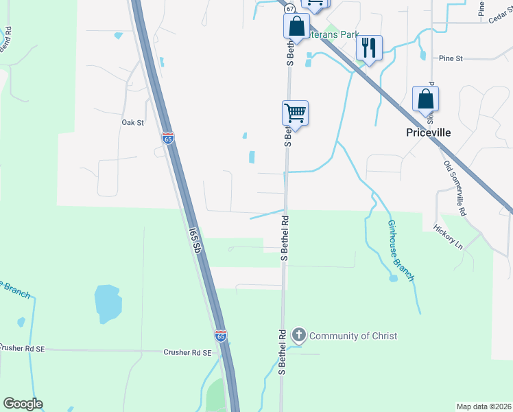 map of restaurants, bars, coffee shops, grocery stores, and more near 37 Livingstone Lane in Decatur