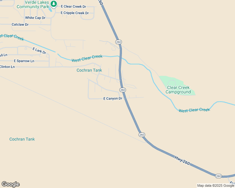 map of restaurants, bars, coffee shops, grocery stores, and more near 4431 East Valley View Road in Camp Verde