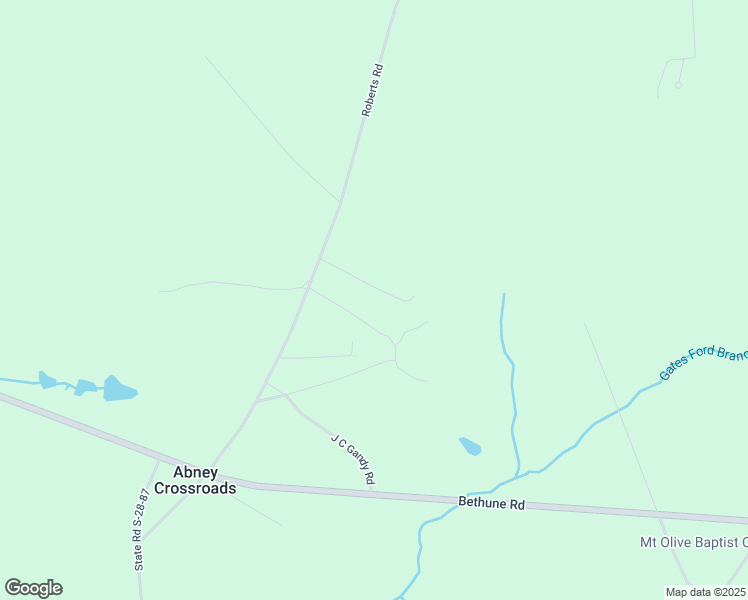 map of restaurants, bars, coffee shops, grocery stores, and more near 28 Oak Drive in Kershaw