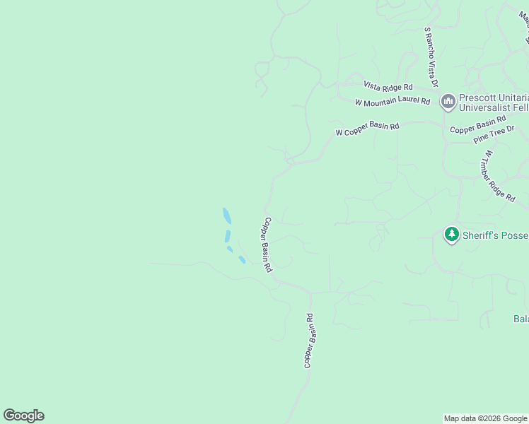 map of restaurants, bars, coffee shops, grocery stores, and more near 3200 West Copper Basin Road in Prescott