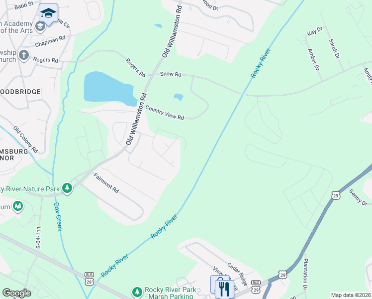 map of restaurants, bars, coffee shops, grocery stores, and more near 5 Pindo Court in Anderson