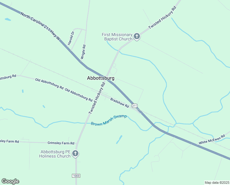 map of restaurants, bars, coffee shops, grocery stores, and more near 4345 North Carolina 211 Highway West in Bladenboro