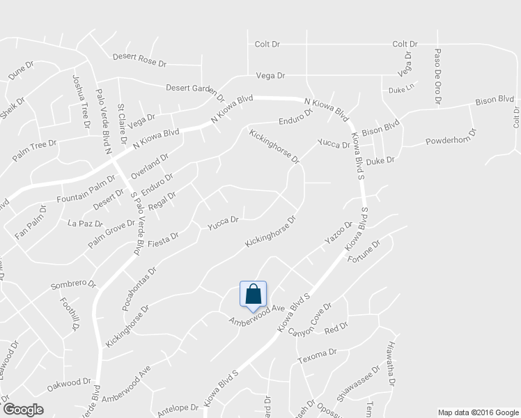 map of restaurants, bars, coffee shops, grocery stores, and more near 3651 Yucca Drive in Lake Havasu City