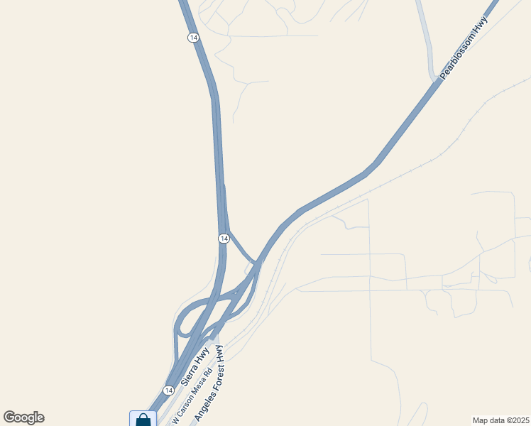 map of restaurants, bars, coffee shops, grocery stores, and more near Sierra Court in Palmdale