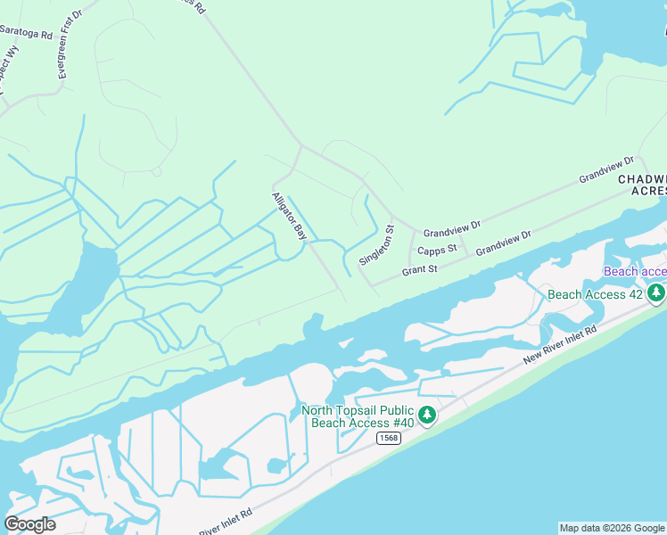 map of restaurants, bars, coffee shops, grocery stores, and more near 200 Waterway Drive in Sneads Ferry