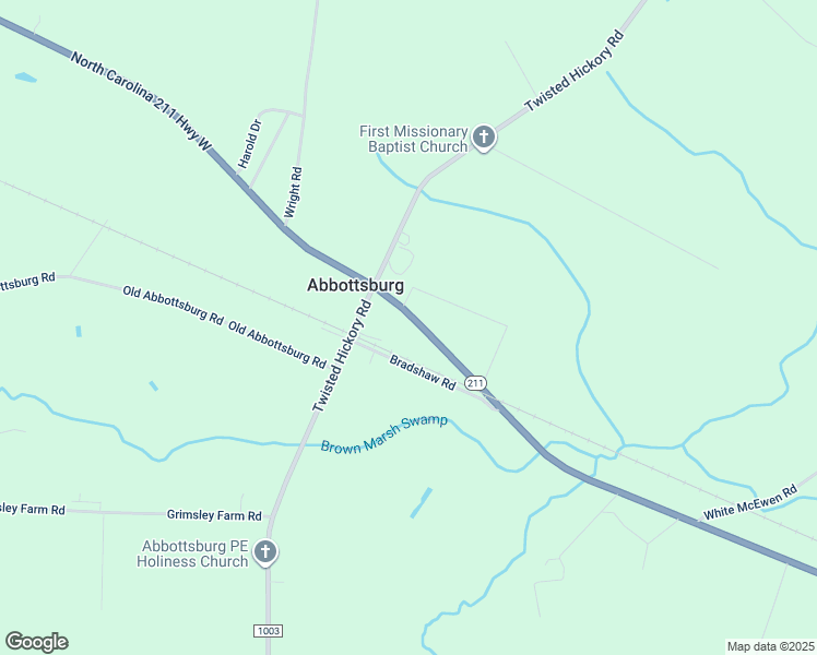 map of restaurants, bars, coffee shops, grocery stores, and more near 4345 North Carolina 211 Highway West in Bladenboro