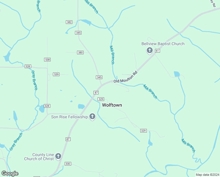 map of restaurants, bars, coffee shops, grocery stores, and more near 5736 Old Moulton Road in Decatur