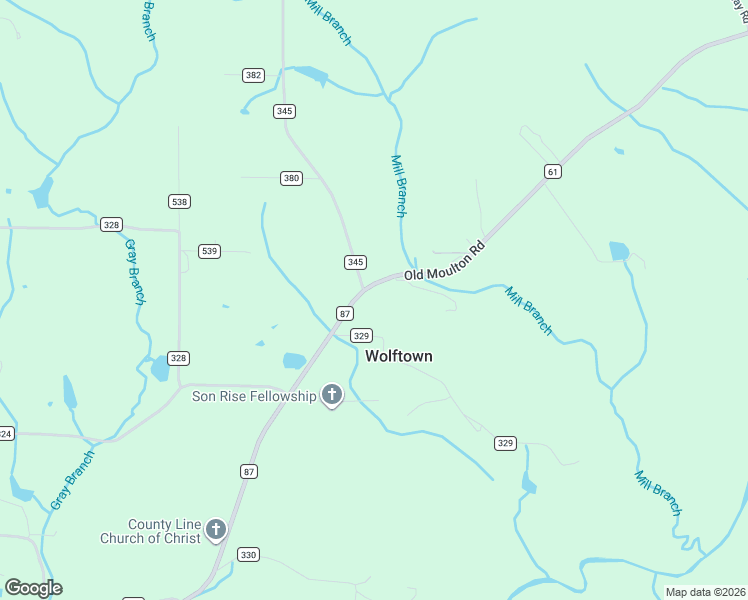 map of restaurants, bars, coffee shops, grocery stores, and more near 5736 Old Moulton Road in Decatur