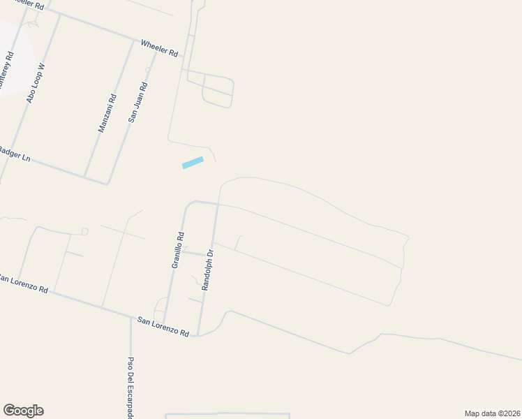 map of restaurants, bars, coffee shops, grocery stores, and more near 50 Granillo Road in Veguita