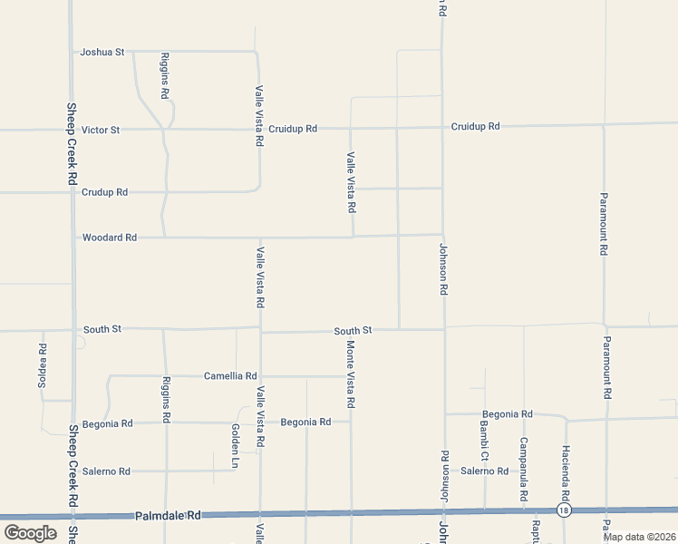 map of restaurants, bars, coffee shops, grocery stores, and more near 14626 Monte Vista Road in Phelan
