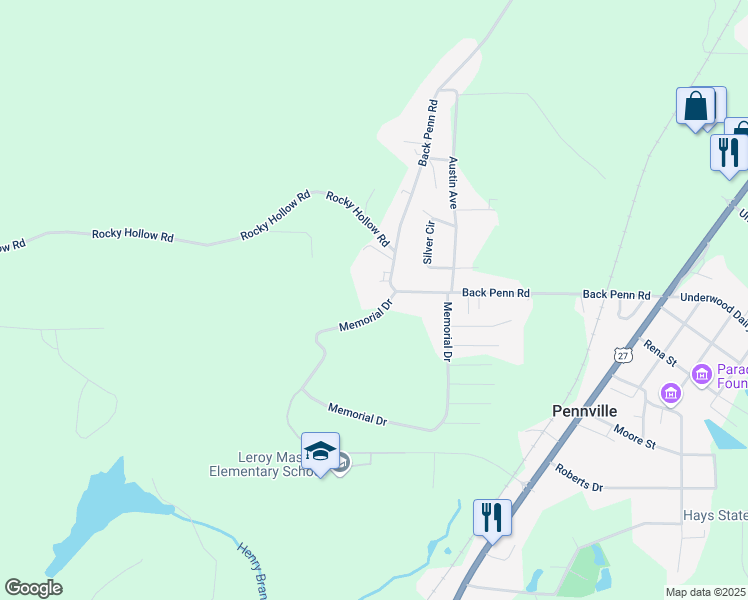 map of restaurants, bars, coffee shops, grocery stores, and more near 1025 Memorial Drive in Summerville