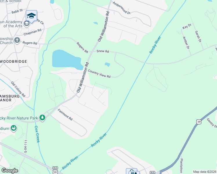 map of restaurants, bars, coffee shops, grocery stores, and more near 114 Antiguay Drive in Anderson