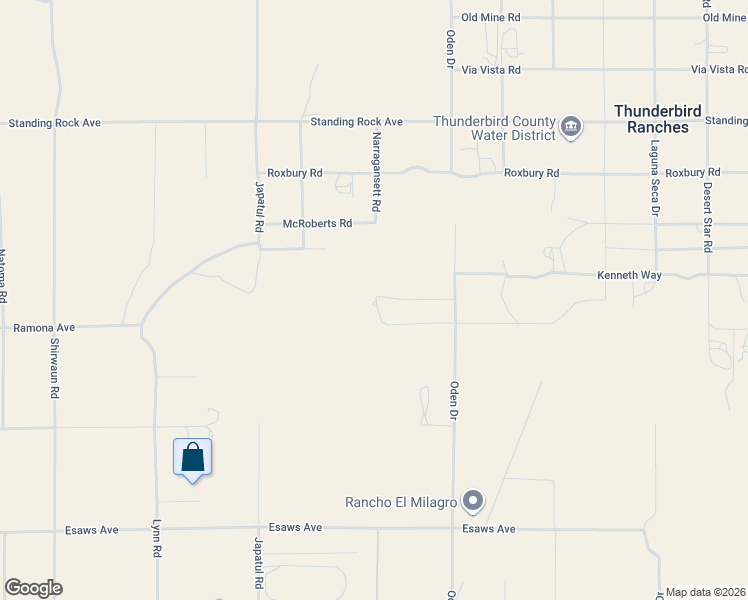 map of restaurants, bars, coffee shops, grocery stores, and more near 24335 Chuckawalla Road in Apple Valley