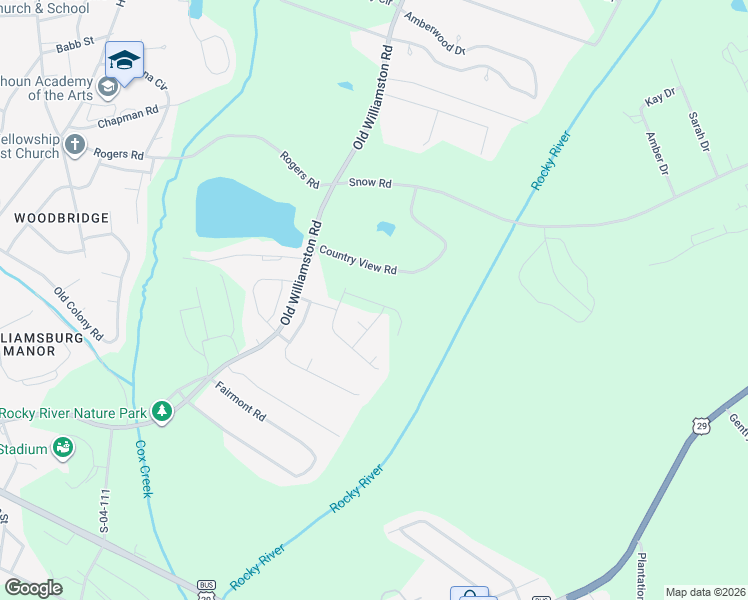 map of restaurants, bars, coffee shops, grocery stores, and more near 114 Antiguay Drive in Anderson