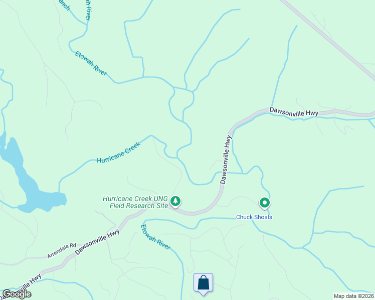 map of restaurants, bars, coffee shops, grocery stores, and more near in Dahlonega