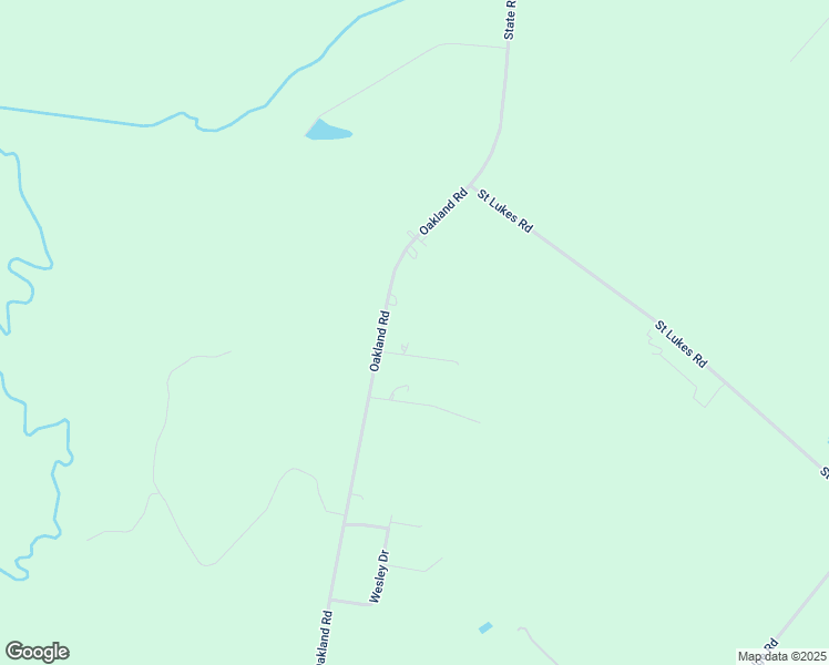 map of restaurants, bars, coffee shops, grocery stores, and more near 2034 Oakland Road in Hamer