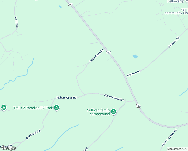 map of restaurants, bars, coffee shops, grocery stores, and more near 1998 Volunteer Lane in Fair Play