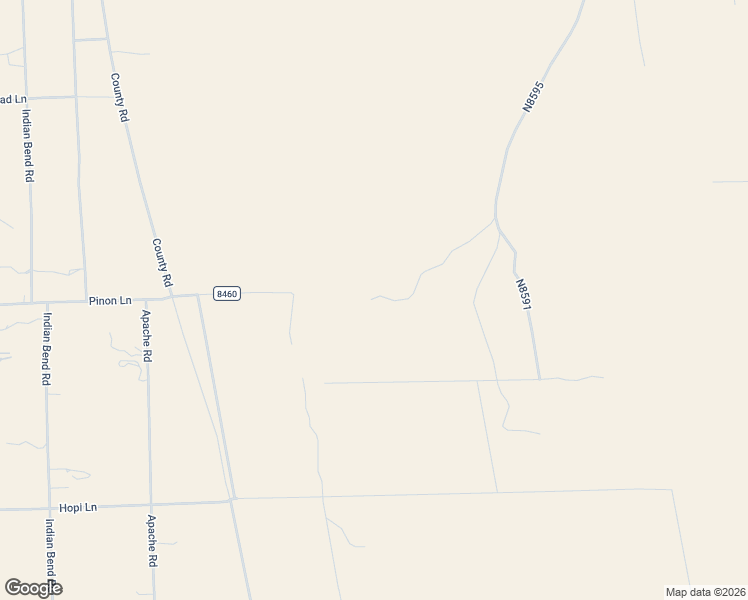 map of restaurants, bars, coffee shops, grocery stores, and more near 1 County Road in Concho