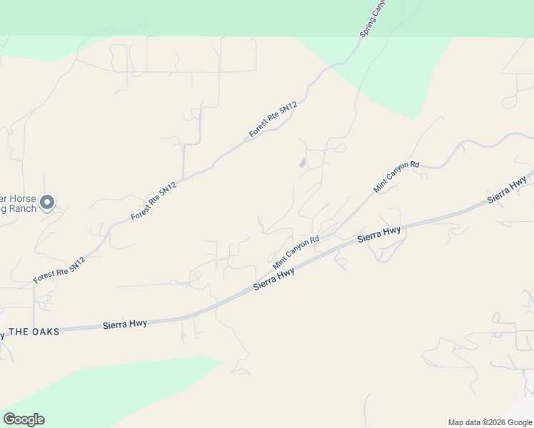 map of restaurants, bars, coffee shops, grocery stores, and more near 11711 Mint Canyon Road in Agua Dulce
