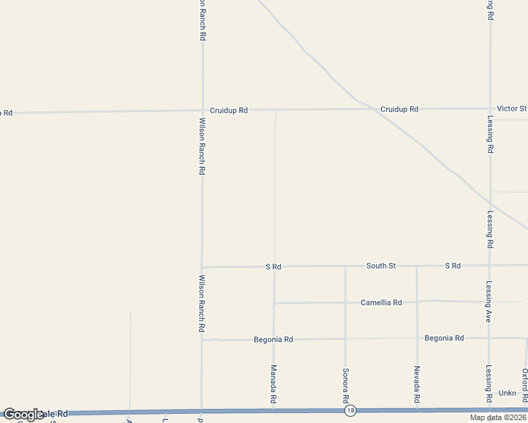 map of restaurants, bars, coffee shops, grocery stores, and more near 14619 Manada Road in Phelan