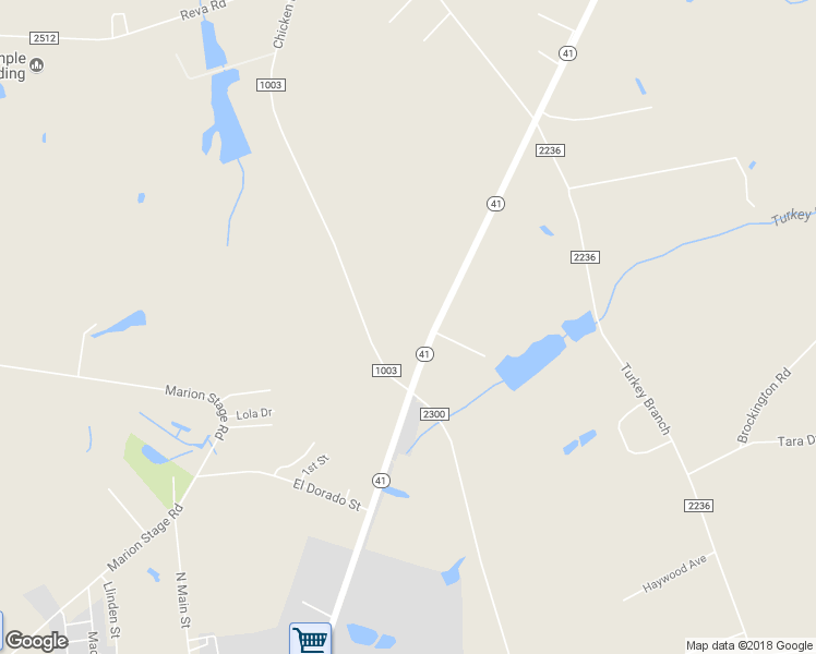 map of restaurants, bars, coffee shops, grocery stores, and more near 5 North Carolina 41 in Fairmont