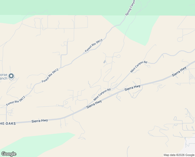 map of restaurants, bars, coffee shops, grocery stores, and more near 11709 Mint Canyon Road in Agua Dulce