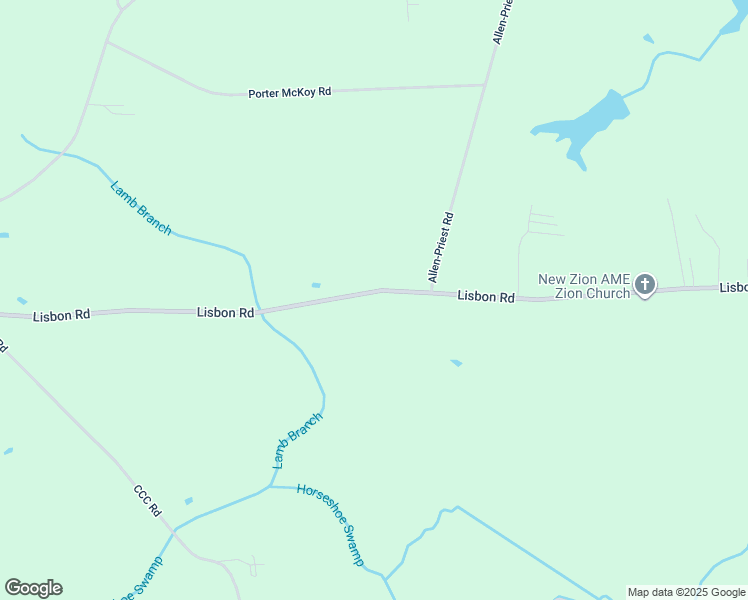 map of restaurants, bars, coffee shops, grocery stores, and more near 3337 Lisbon Road in Council