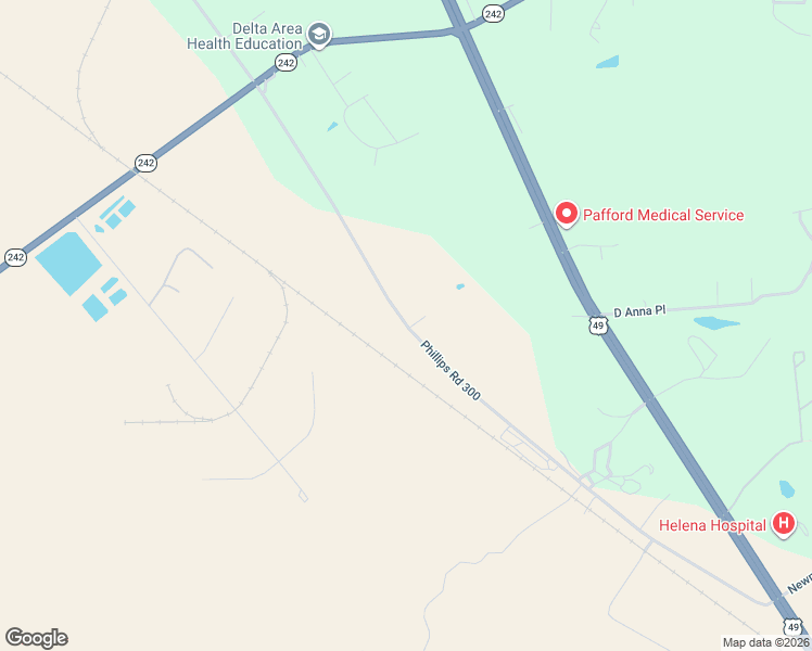 map of restaurants, bars, coffee shops, grocery stores, and more near 8280-8394 Phillips Road 300 in Phillips County