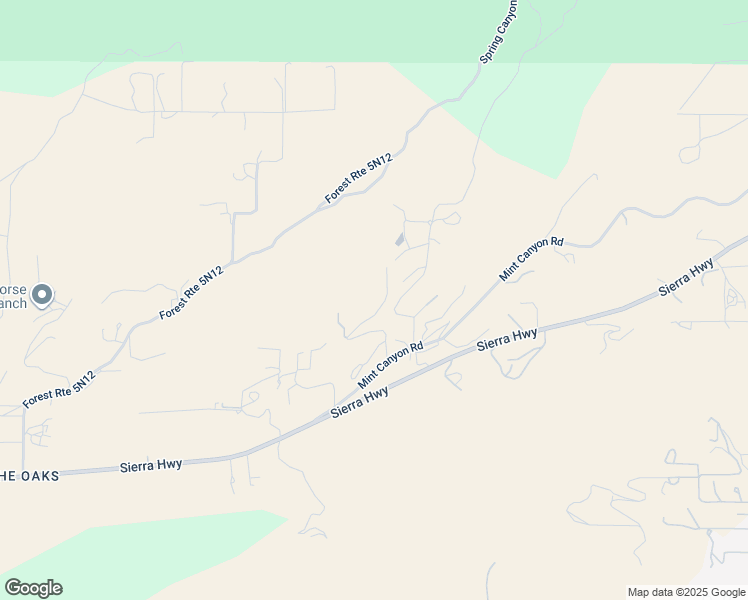 map of restaurants, bars, coffee shops, grocery stores, and more near 11709 Mint Canyon Road in Agua Dulce