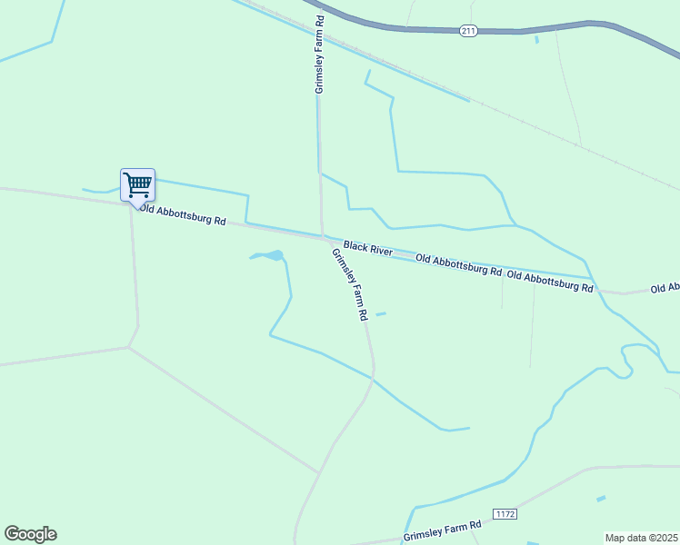 map of restaurants, bars, coffee shops, grocery stores, and more near 2565 Grimsley Farm Road in Bladenboro