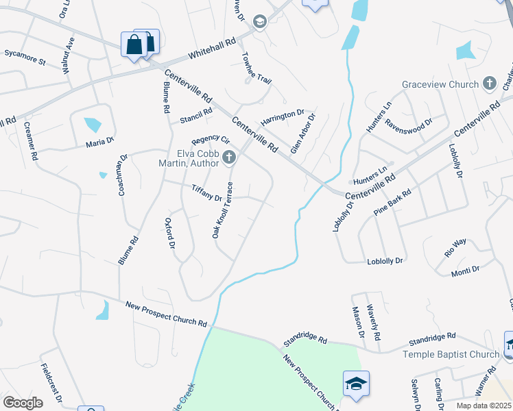 map of restaurants, bars, coffee shops, grocery stores, and more near 112 Regency Circle in Anderson