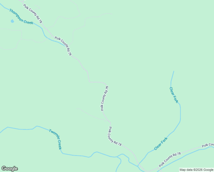 map of restaurants, bars, coffee shops, grocery stores, and more near Polk County Road 78 in Mena