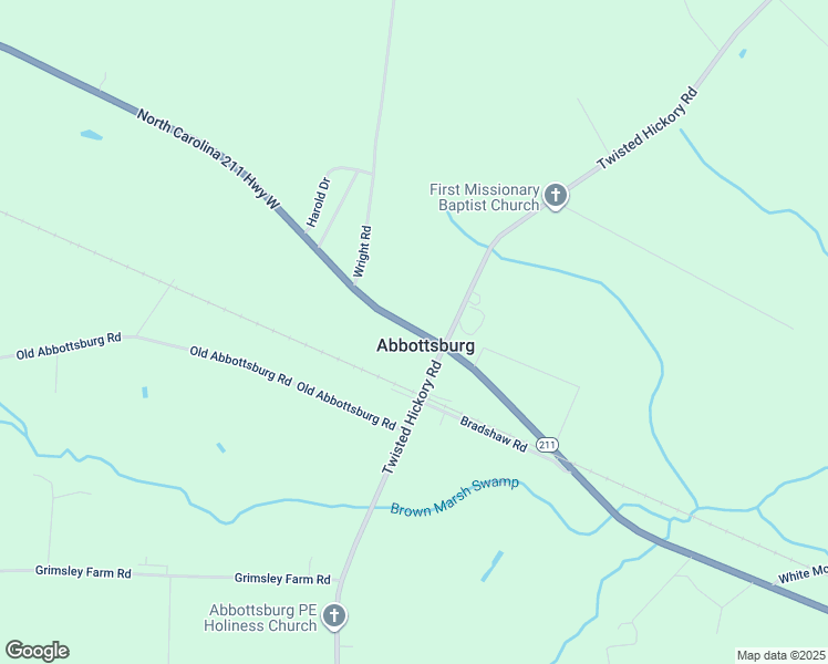 map of restaurants, bars, coffee shops, grocery stores, and more near 4545 North Carolina 211 Highway West in Bladenboro