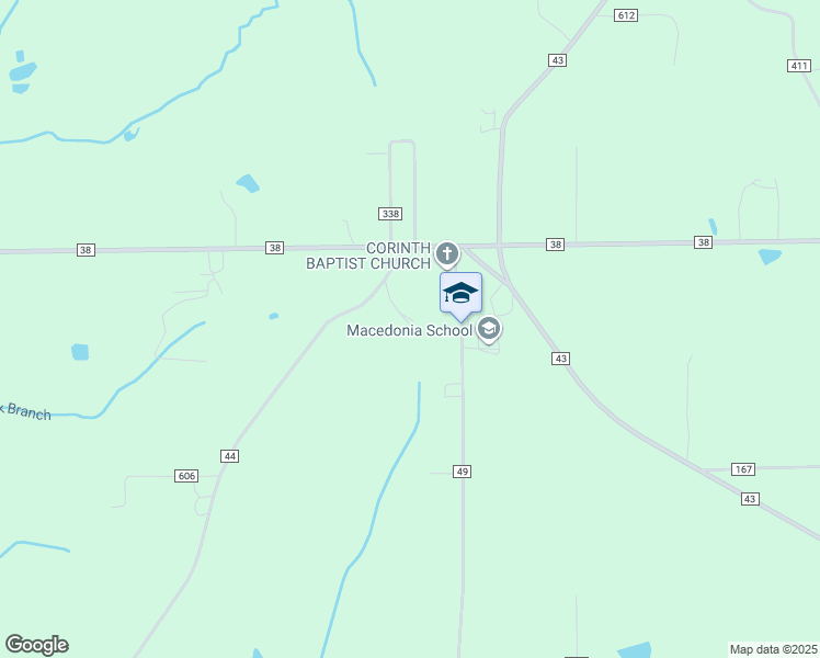 map of restaurants, bars, coffee shops, grocery stores, and more near 116 County Road 44 in Section