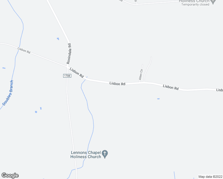 map of restaurants, bars, coffee shops, grocery stores, and more near 5883 Lisbon Road in Clarkton