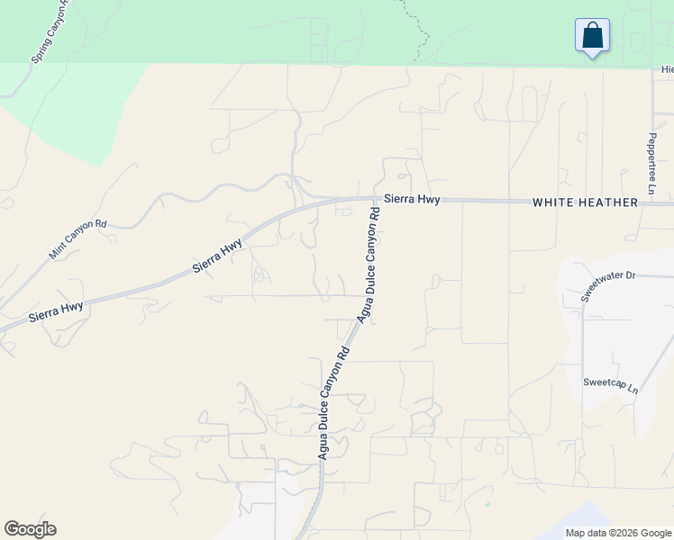 map of restaurants, bars, coffee shops, grocery stores, and more near 10545 Dale Road in Agua Dulce