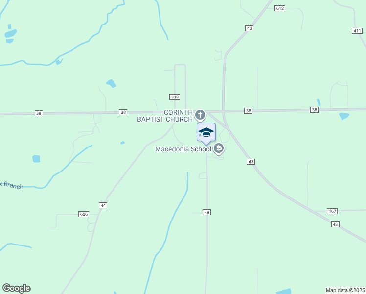 map of restaurants, bars, coffee shops, grocery stores, and more near 116 County Road 44 in Section
