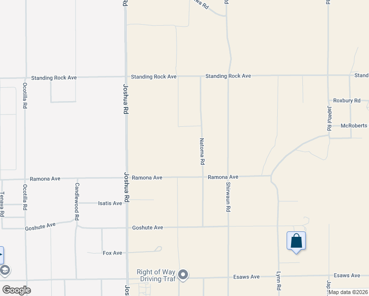 map of restaurants, bars, coffee shops, grocery stores, and more near 14659 Olema Road in Apple Valley