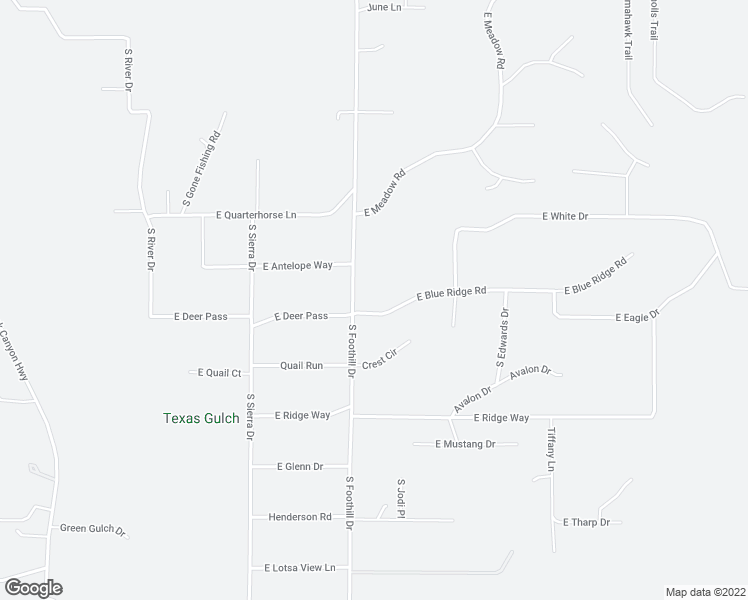 map of restaurants, bars, coffee shops, grocery stores, and more near 14050 East Blue Ridge Road in Dewey-Humboldt