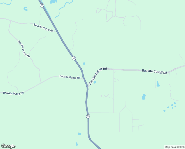 map of restaurants, bars, coffee shops, grocery stores, and more near 5861 Bauxite Cutoff Road in Bauxite