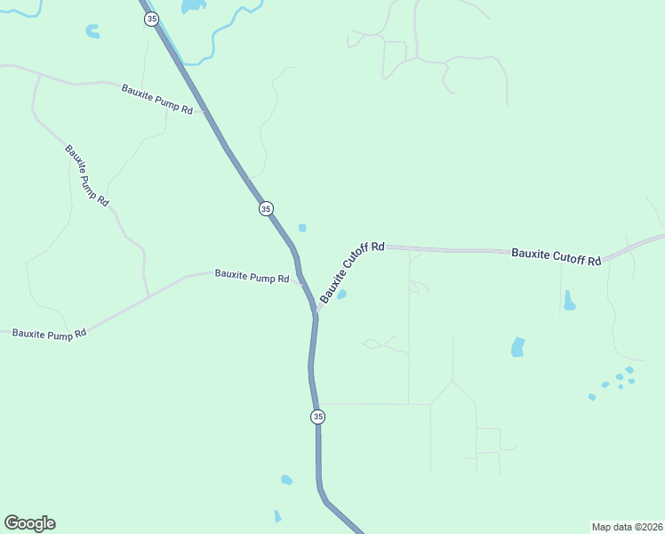 map of restaurants, bars, coffee shops, grocery stores, and more near 5861 Bauxite Cutoff Road in Bauxite