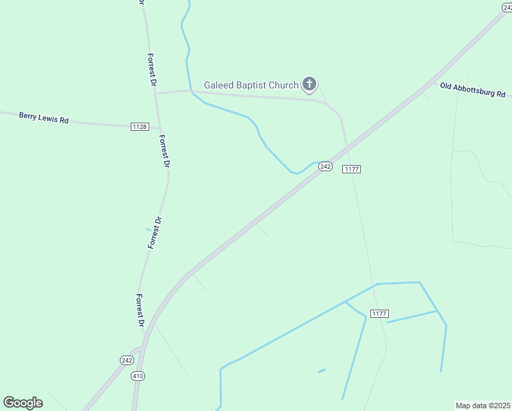 map of restaurants, bars, coffee shops, grocery stores, and more near North Carolina 242 in Elizabethtown