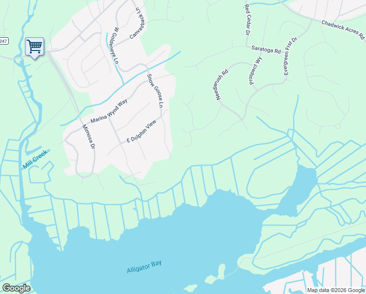 map of restaurants, bars, coffee shops, grocery stores, and more near 167 Snow Goose Lane in North Topsail Beach