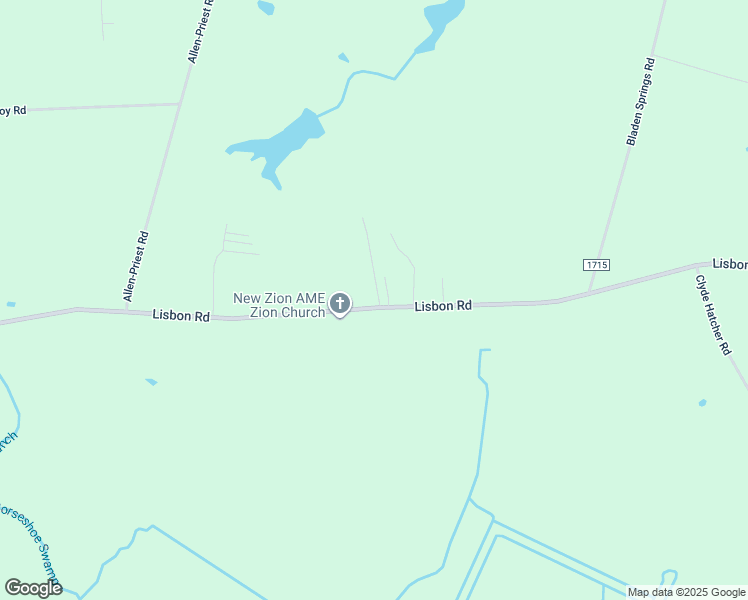map of restaurants, bars, coffee shops, grocery stores, and more near 2584 Lisbon Road in Council