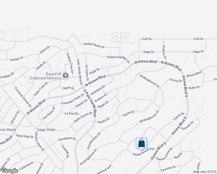 map of restaurants, bars, coffee shops, grocery stores, and more near 3540 Overland Drive in Lake Havasu City