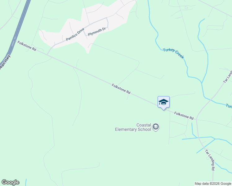 map of restaurants, bars, coffee shops, grocery stores, and more near 288 Folkstone Road in Holly Ridge