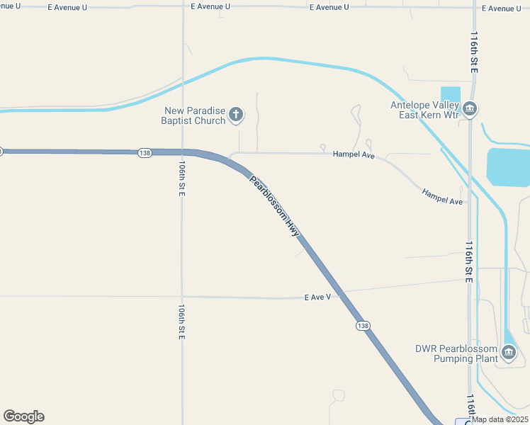 map of restaurants, bars, coffee shops, grocery stores, and more near 10707 Pearblossom Highway in Littlerock