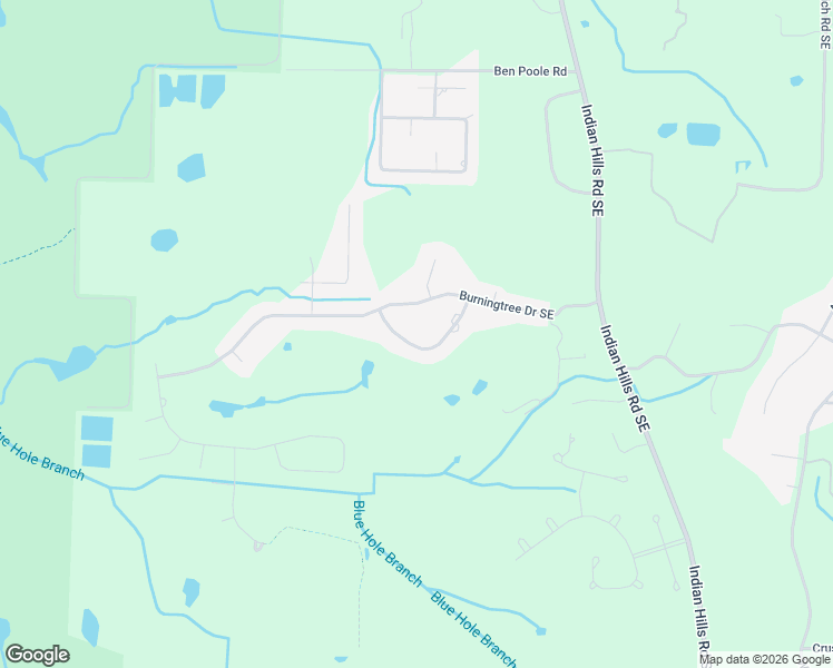 map of restaurants, bars, coffee shops, grocery stores, and more near 2406 Old Creek Trail Southeast in Decatur