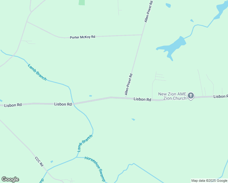 map of restaurants, bars, coffee shops, grocery stores, and more near 3298 Lisbon Road in Council