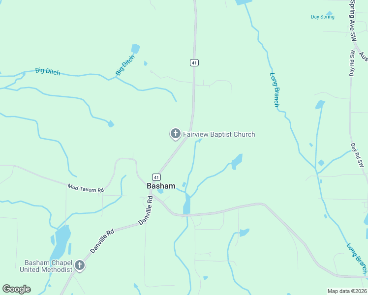 map of restaurants, bars, coffee shops, grocery stores, and more near 4516 Danville Road Southwest in Decatur